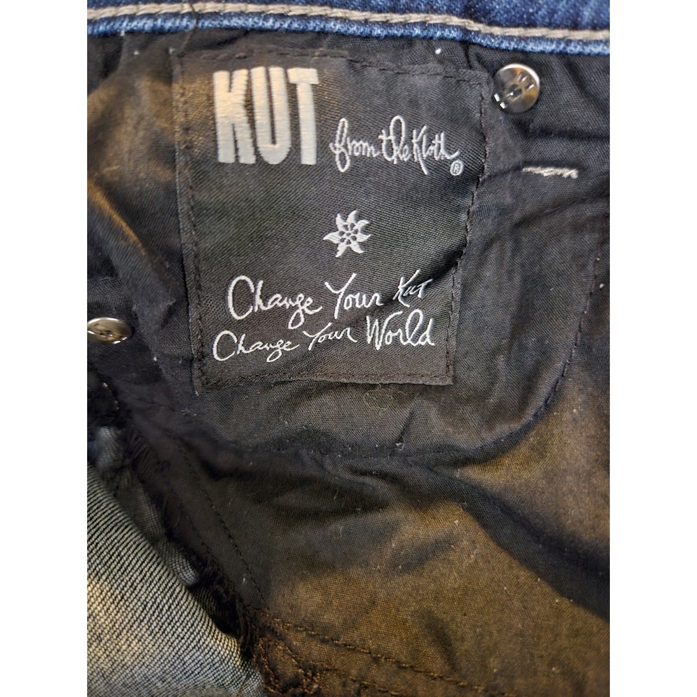 KUT From The Kloth Jeans Women 0 Blue Catherine Boyfriend Distressed 28x29 - Picture 16 of 16